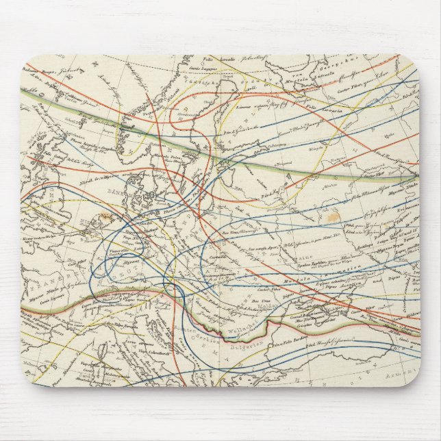 Distribution of mammals mouse pad (Front)