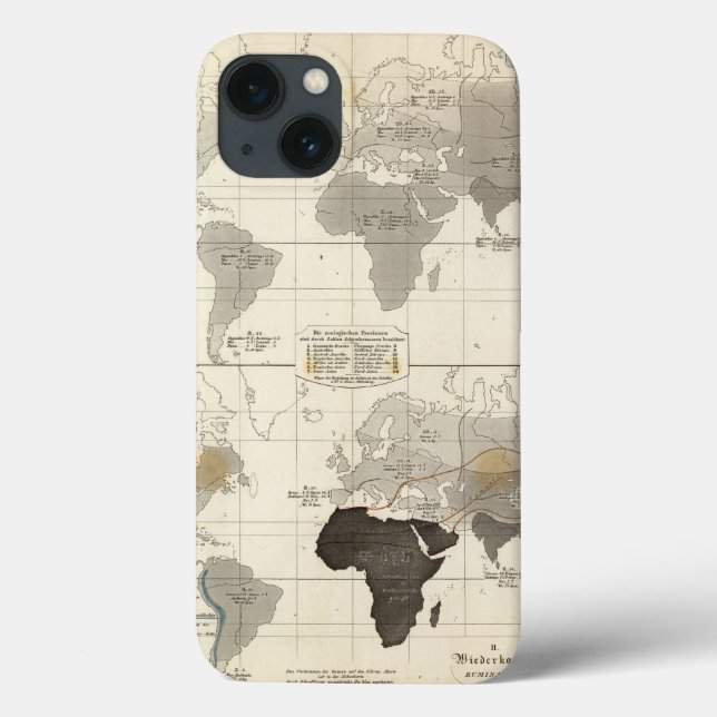 Distribution of rodents and animals Case-Mate iPhone case (Back)