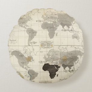 Distribution of rodents and animals round pillow