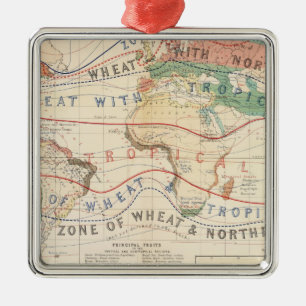 Distribution plants metal ornament