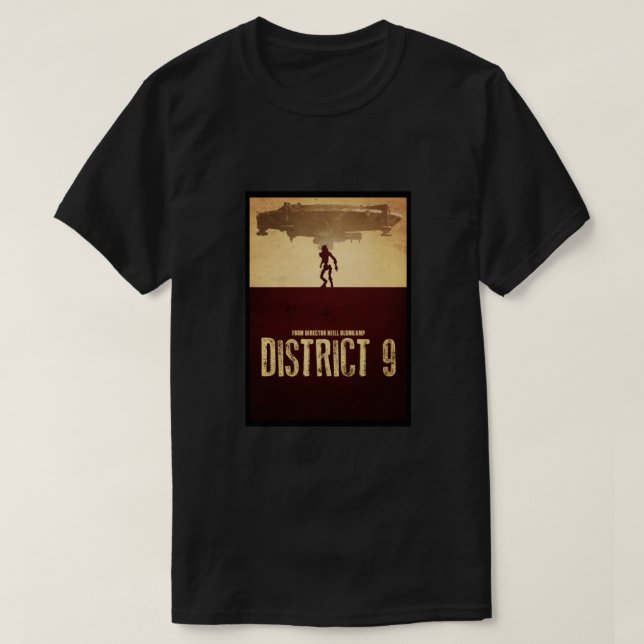 DISTRICT 9 - Minimal Silhouette Design Classic T-Shirt (Design Front)