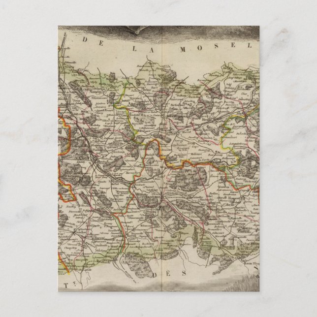 District boundaries postcard (Front)