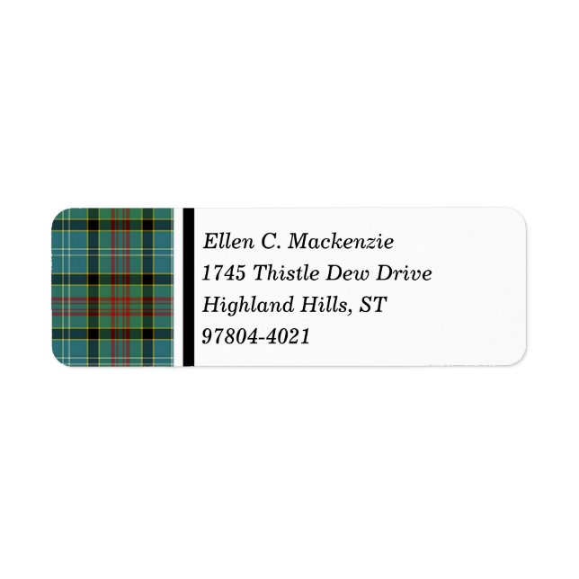 District de Paisley Scotland Tartan (Devant)
