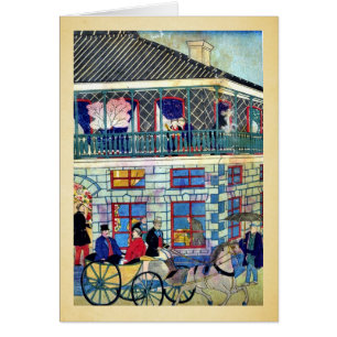 District des affaires à Yokohama par Utagawa,