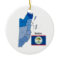District Map of Belize with Flag