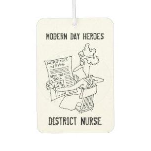 District Nurse Cartoon Air Freshener
