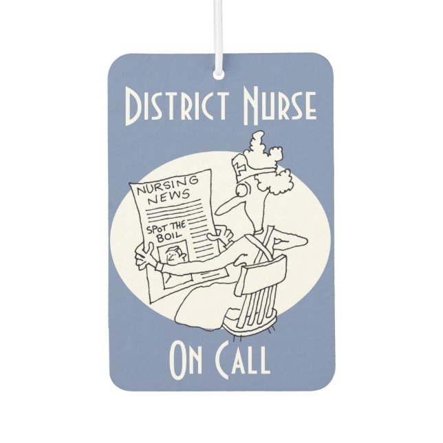 District Nurse On Call Air Freshener (Front)