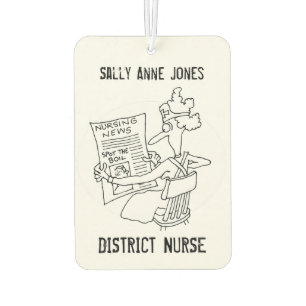 District Nurse With Name Choice Air Freshener