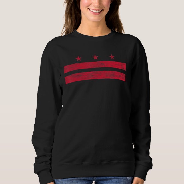 District Of Columbia Flag Washington D C Pride Sweatshirt (Front)