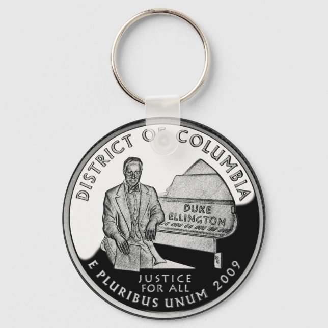 District of Columbia Quarter Keychain (Front)