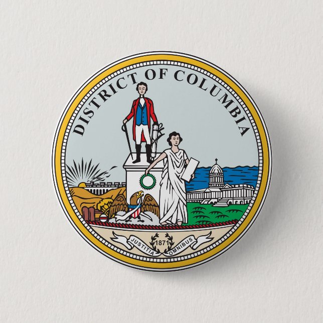 District of Columbia seal 2 Inch Round Button (Front)