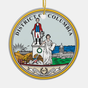 District of Columbia seal Ceramic Ornament