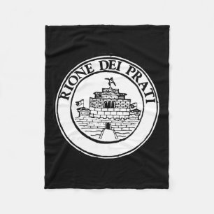District Of Prati - Symbol Of The Districts Of Rom Fleece Blanket