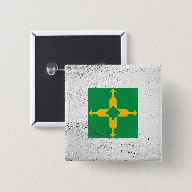 Distrito Federal 2 Inch Square Button (Front & Back)