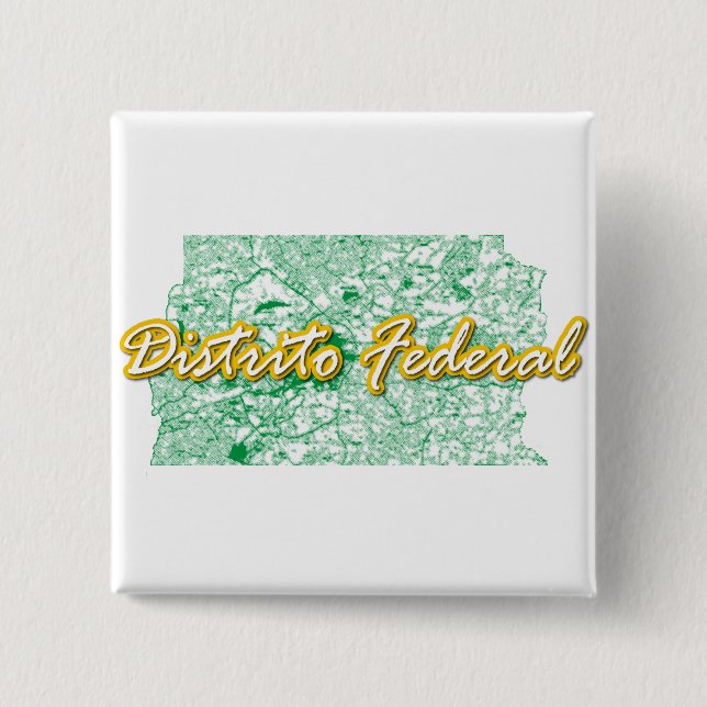 Distrito Federal 2 Inch Square Button (Front)