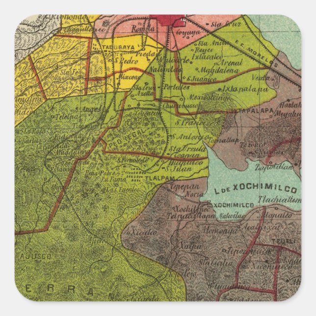 Distrito Federal, Mexico 2 Square Sticker (Front)