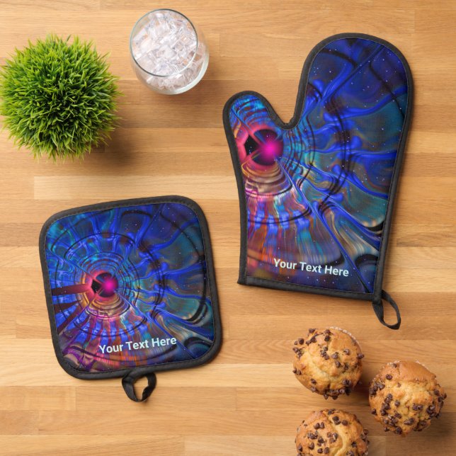 Disturbance Oven Mitt & Pot Holder Set (Top Down)