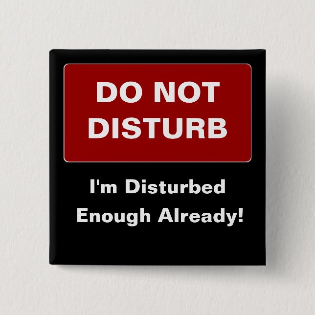 Disturbed 2 Inch Square Button (Front)