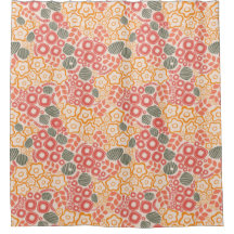 Disty Flowers On A Peach Background