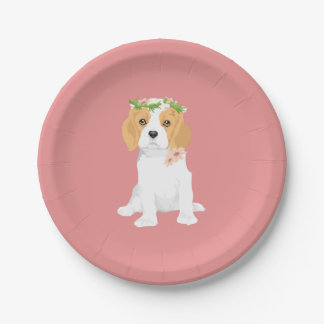 Dita The Blenheim Cavalier King Charles Spaniel Paper Plate