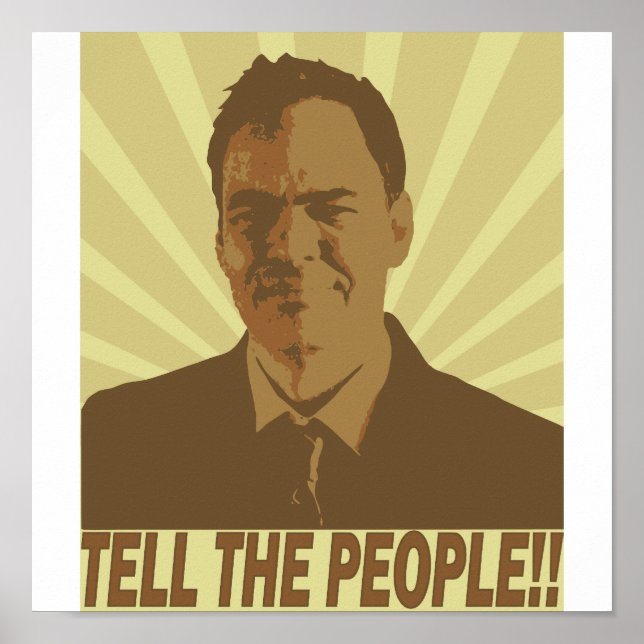 "Dites au peuple ! !" Affiche (Devant)