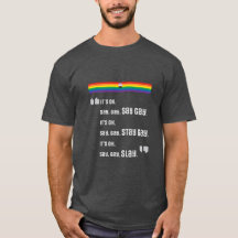 Dites Gay. Reste Gay. Couche. T-shirts