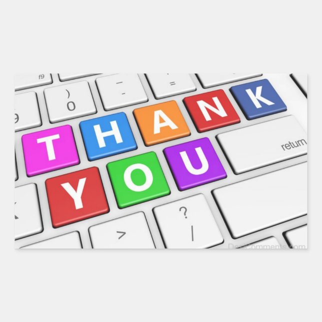 ***DITES MERCI**** STICKER DE STYLE INFORMATIQUE (Devant)