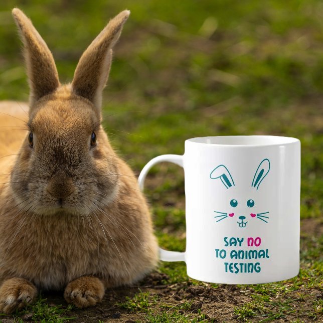 Dites Non Aux Essais Sur Les Animaux De La Mug De  (Créateur téléchargé)