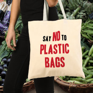 Dites non aux sacs en plastique Toile réutilisable