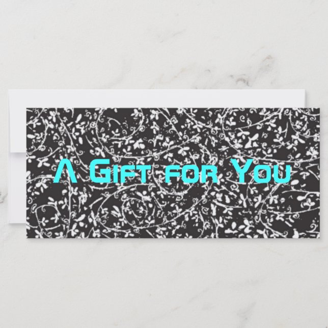Ditsy1 gift certificate template (Front)