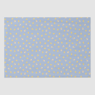 Ditsy Chicks (Chambray Blue) – Cute Bird Pattern Tissue Paper