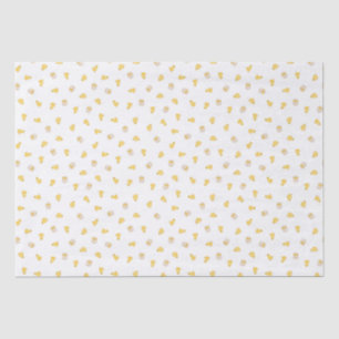 Ditsy Chicks (White) – Cute Easter Pattern Tissue Paper