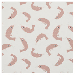 Ditsy cute shrimps fabric