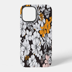 Ditsy Floral: Colourful Dark Background. iPhone 12 Case