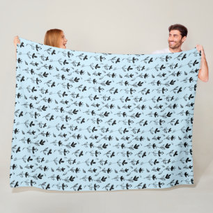 ditsy floral fleece blanket