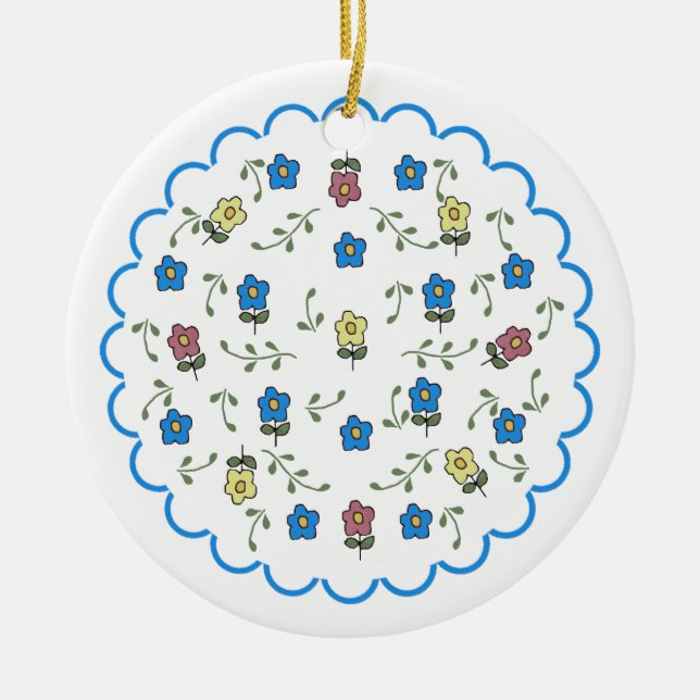 Ditsy Floral Ornament (Front)