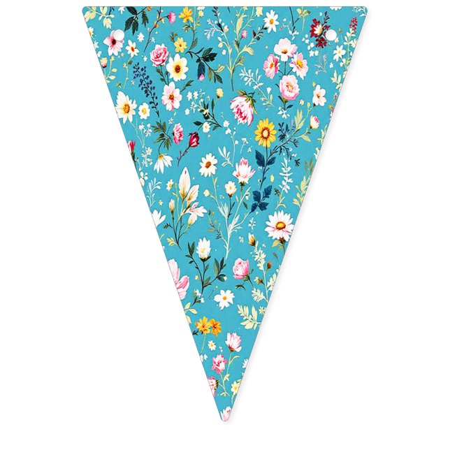 Ditsy Floral Summer   Bunting Flags (Fourth Flag)
