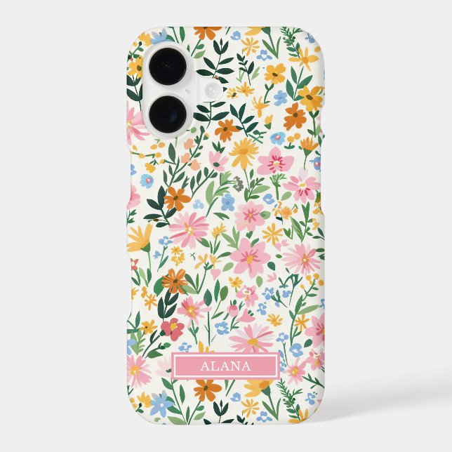 Ditsy Flower Garden Monogrammed (Back)