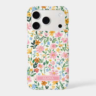 Ditsy Flower Garden Monogrammed