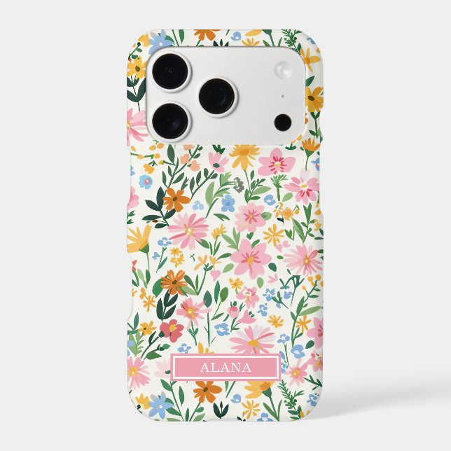Ditsy Flower Garden Monogrammed (Back)