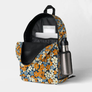 Ditsy Flowers Pattern Printed Backpack