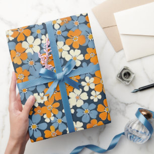 Ditsy Flowers Pattern Wrapping Paper