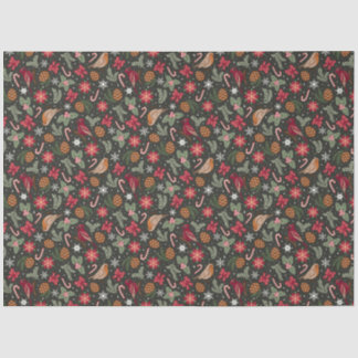 Ditsy Natural Christmas Tissue Paper