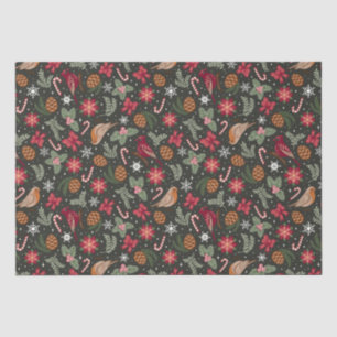 Ditsy Natural Christmas Tissue Paper