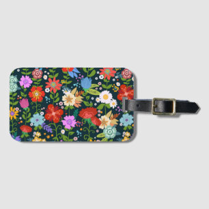 Ditsy seamless Flowers Pattern-13554 Luggage Tag