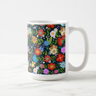 Ditsy seamless Flowers Pattern Coffee Mug