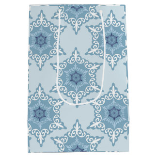 Ditsy Snowflake pattern backgrounds textures Medium Gift Bag
