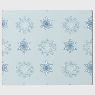 Ditsy Snowflake pattern backgrounds textures Wrapping Paper