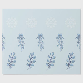 Ditsy Snowflake pattern backgrounds textures Wrapping Paper