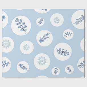 Ditsy Snowflake pattern backgrounds textures Wrapping Paper